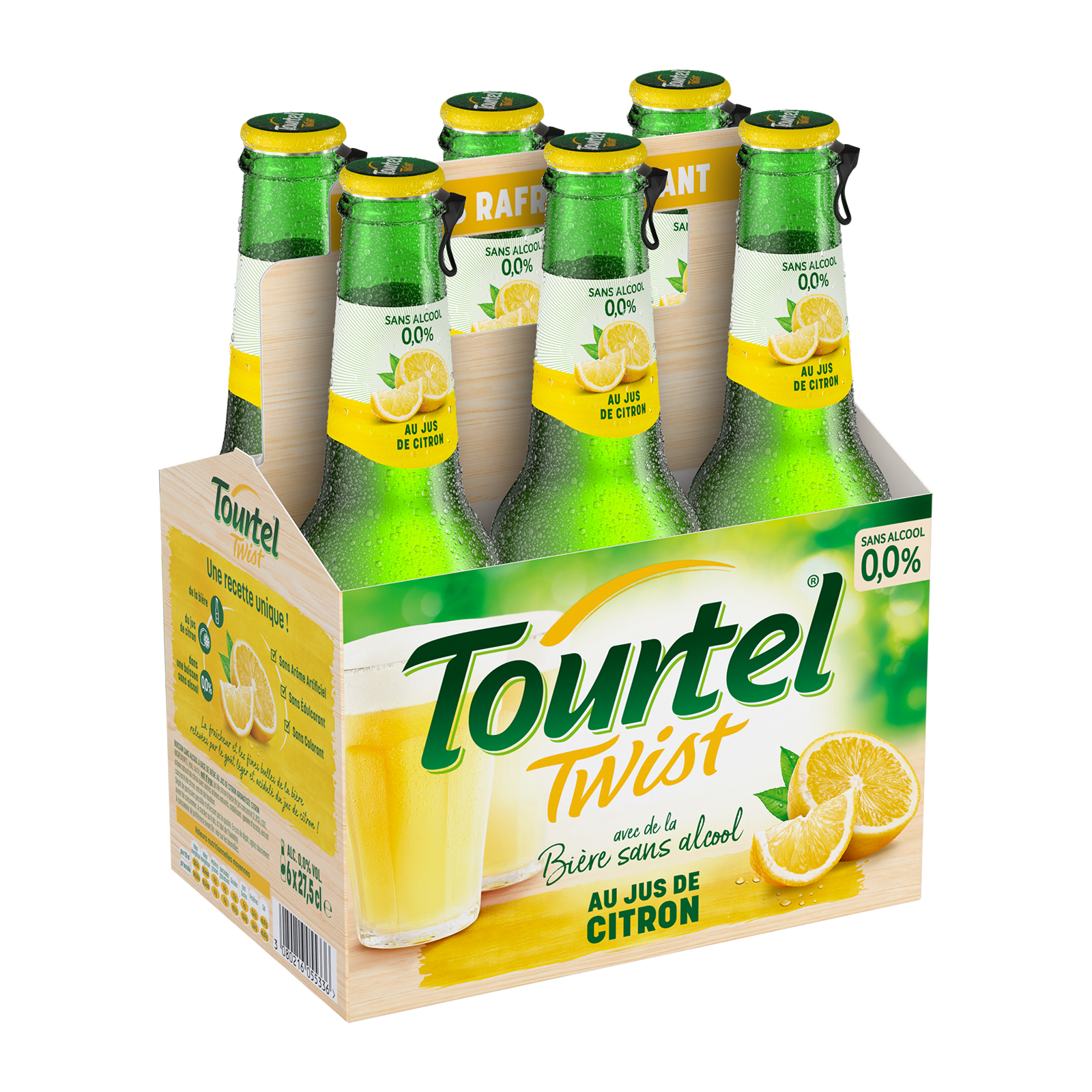 Tourtel Bière Sans Alcool Aromatisée Citron 6x27,5cl